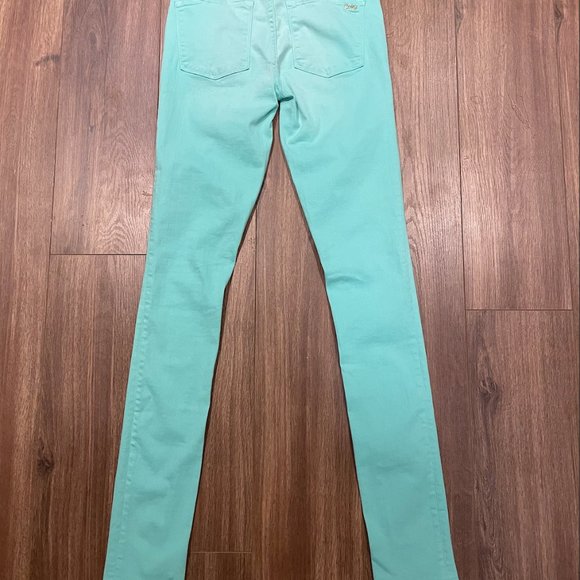 brand new, Juicy Couture Designer Skinny Jeans, tiffany blue color, size s - Picture 4 of 10